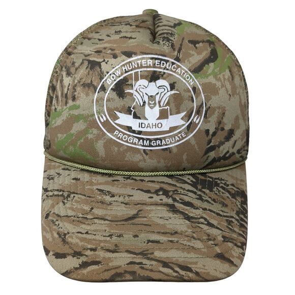 Bow Hunter Education Trucker Hat Multicolor OS Adjustable Mesh Back Camo Mohr's - Picture 1 of 10